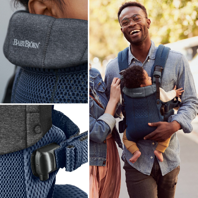 極美品 ベビービョルン ハーモニー 抱っこ紐 ネイビー 腰パット 最上