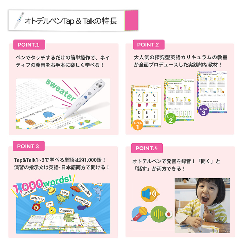 オトデルペン Tap&Talk 1・2・3 完全セット グリッドマーク 正規販売店
