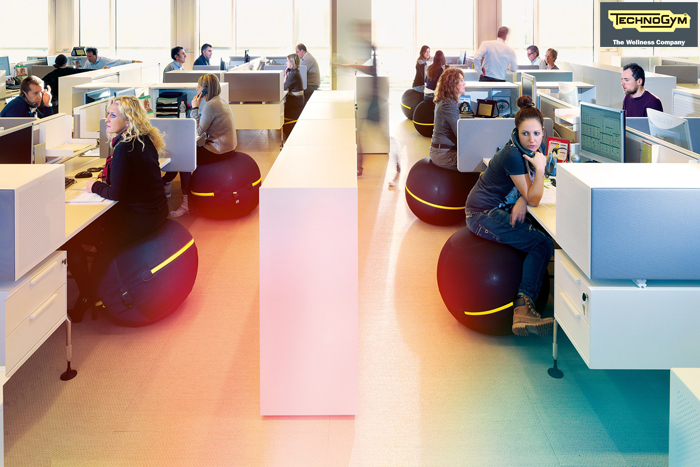 テクノジム アクティブシッティング バランスボールチェア 55cm