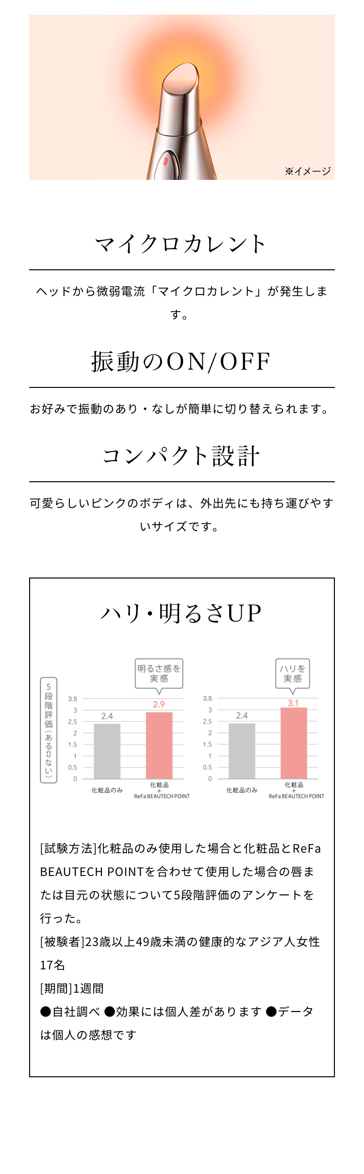美顔器 リファビューテック ポイント ReFa BEAUTECH POINT 目元 口元