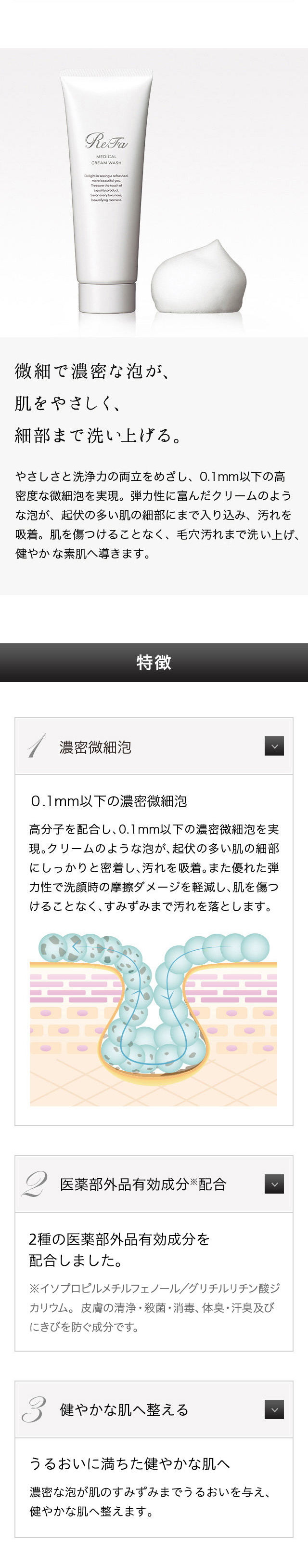 ReFa（リファ） 洗顔料 リファメディカルクリームウォッシュ ReFa