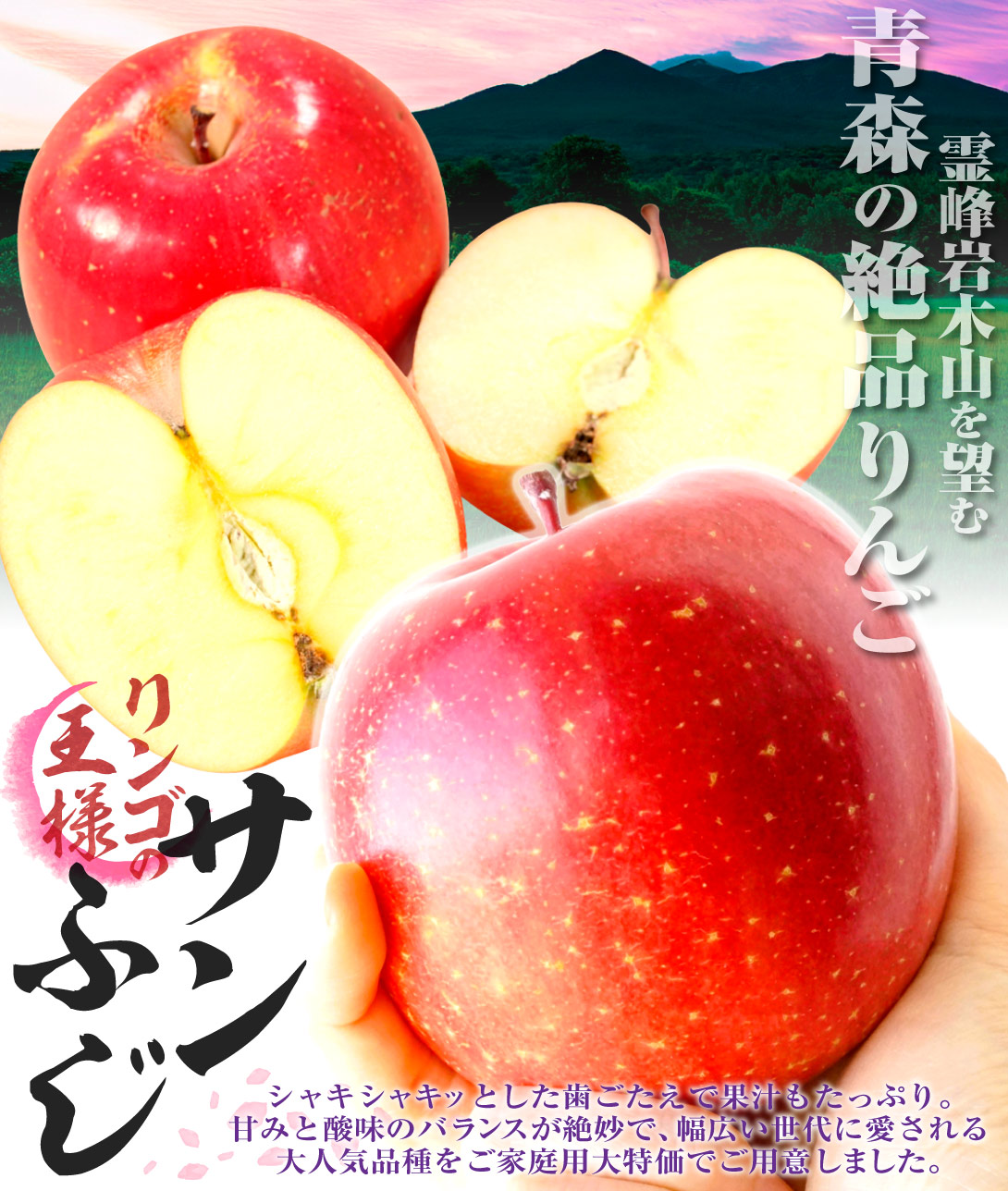 ☆数量限定SALE☆りんご 10kg サンふじ 青森産 ご家庭用 送料無料 食品