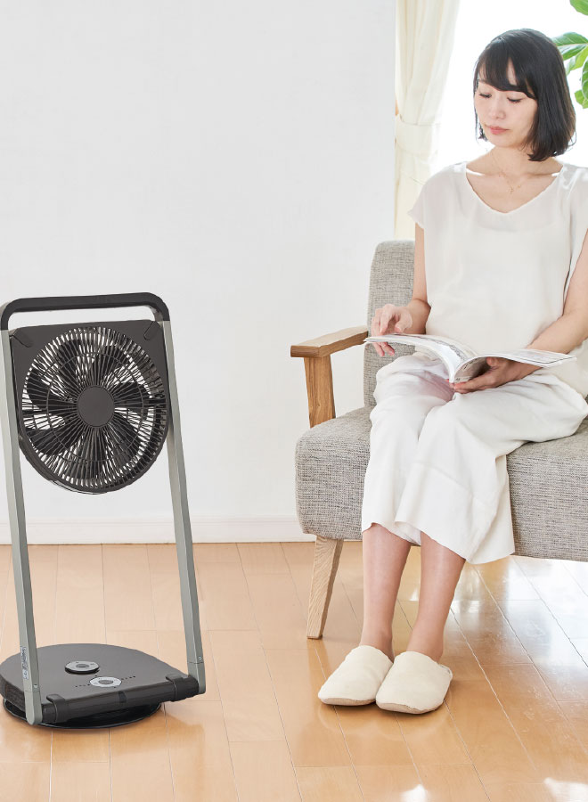 Pieria PIERIA 扇風機 おしゃれ DC フォールディングファン【FLU-253D