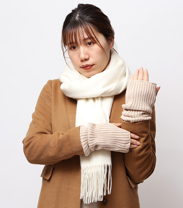 KURODA（クロダ） アームウォーマー ニット ロング 手袋 手首 かわいい