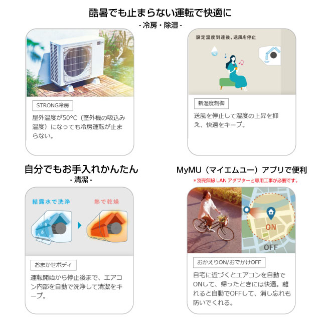 三菱（MITSUBISHI） 工事費込みセット 霧ヶ峰 GVシリーズ ルーム