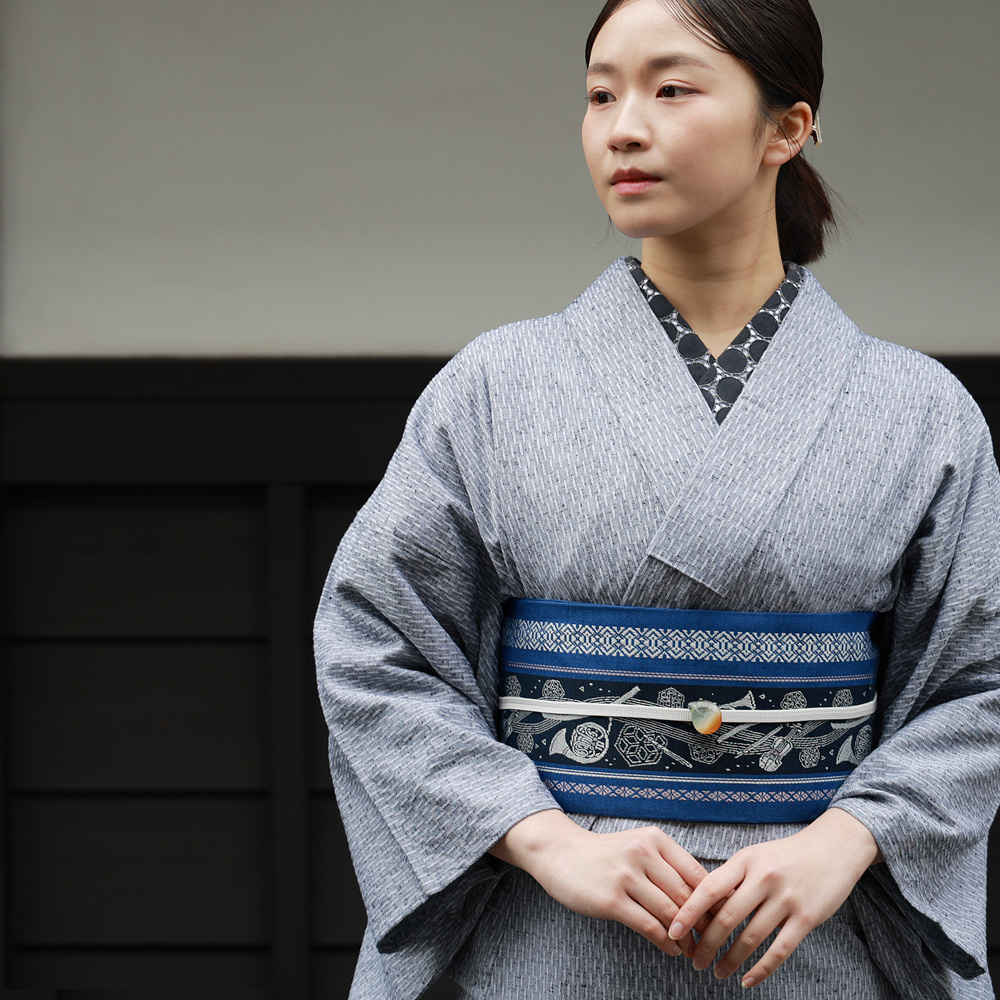 博多織 半幅帯 正絹 小袋帯 筑前 献上 日本製 着物 浴衣 通年 博多証紙