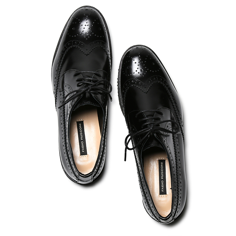 FABIO RUSCONI（ファビオルスコーニ） ウイングチップ 厚底 F-4395