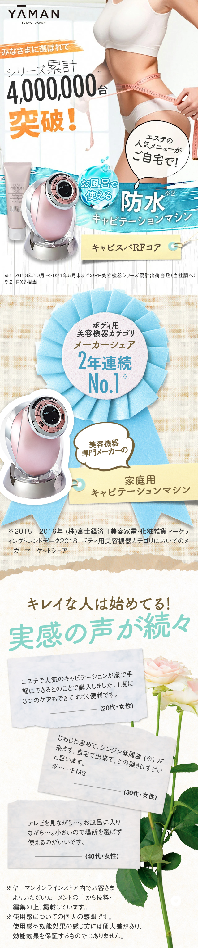 YA‐MAN（ヤーマン） キャビテーション ボディケア キャビスパ RFコア