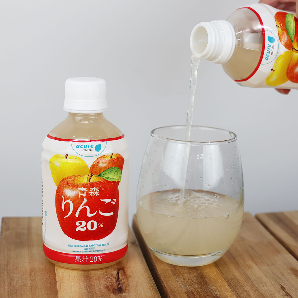 青森りんご20% 280ml × 24本 送料無料:アキュア ドリンクショップ通販