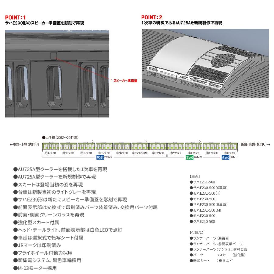予約 2026年2月予定】【Nゲージ】TOMIX No:97621 JR E231-500系電車