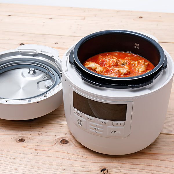 siroca電気圧力鍋おうちシェフPRO SP-2DM251（ﾎﾜｲﾄ）