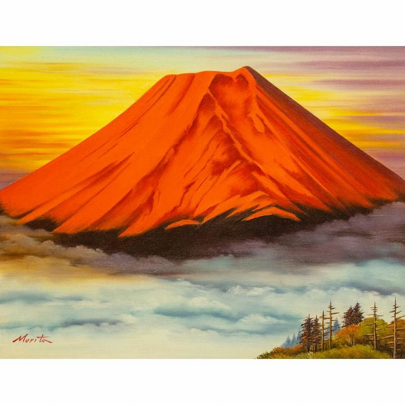 在庫一点限り！赤富士の輝きが空間を変える、百瀬善明の立体盛