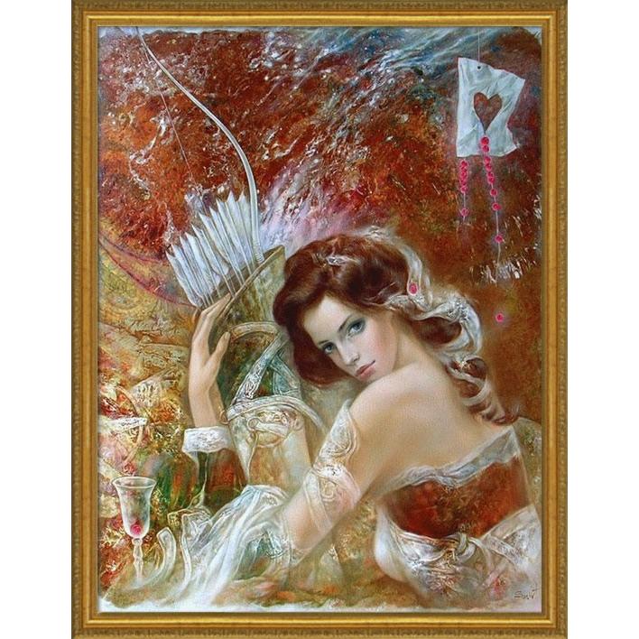 油絵 菅家令子 絵 絵画 インテリア 額付(黒) 油絵 F4-070302 ばら 絵画