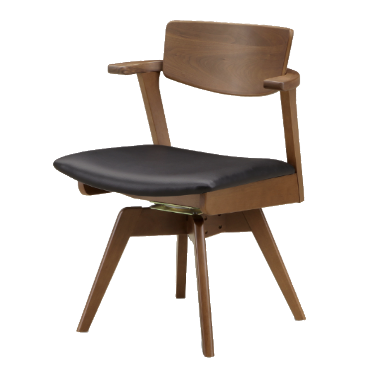 WeDOStyle ダイニング回転アームチェア 916TA2（C-305TCA）（WN色、N色