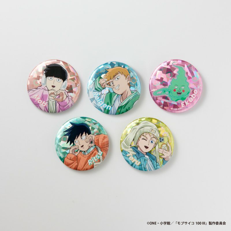 モブサイコ100 III』ホログラム缶バッジコレクション（全5種