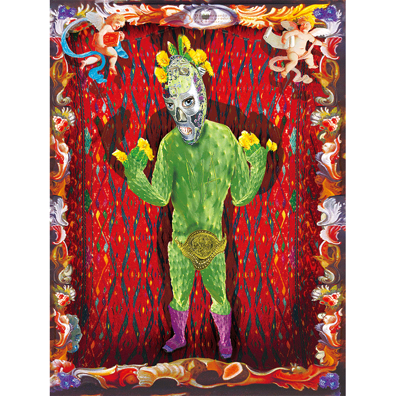 de la Torre Brothers: Nopalero Lenticular Matted Print | Shops at