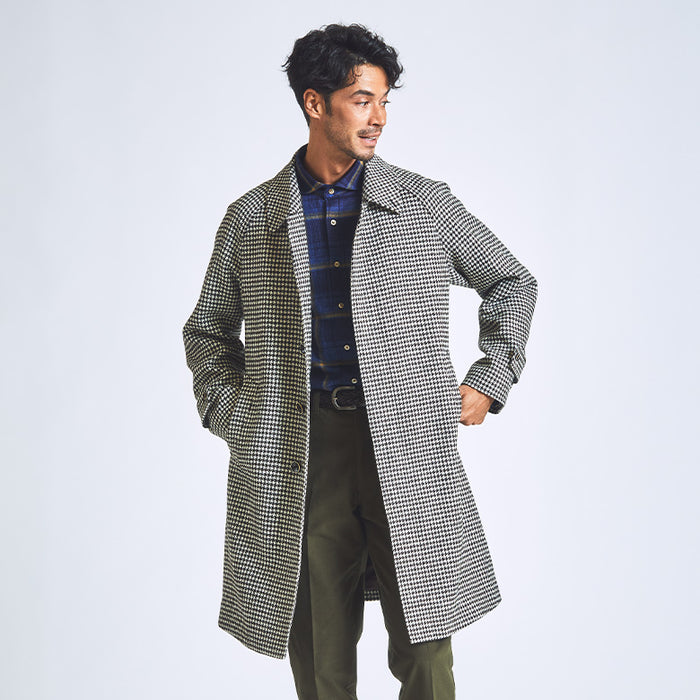 ラグランバルカラー千鳥コート【Made in Japan】 – Mitsumine Online Shop