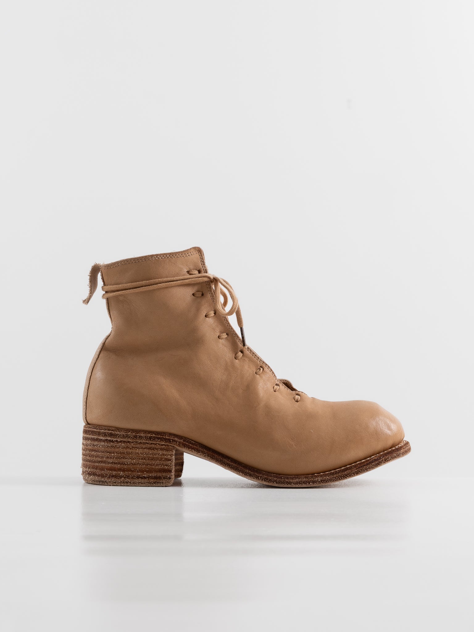 Guidi Lace Up Boot PL11L in Tan at Worthwhile