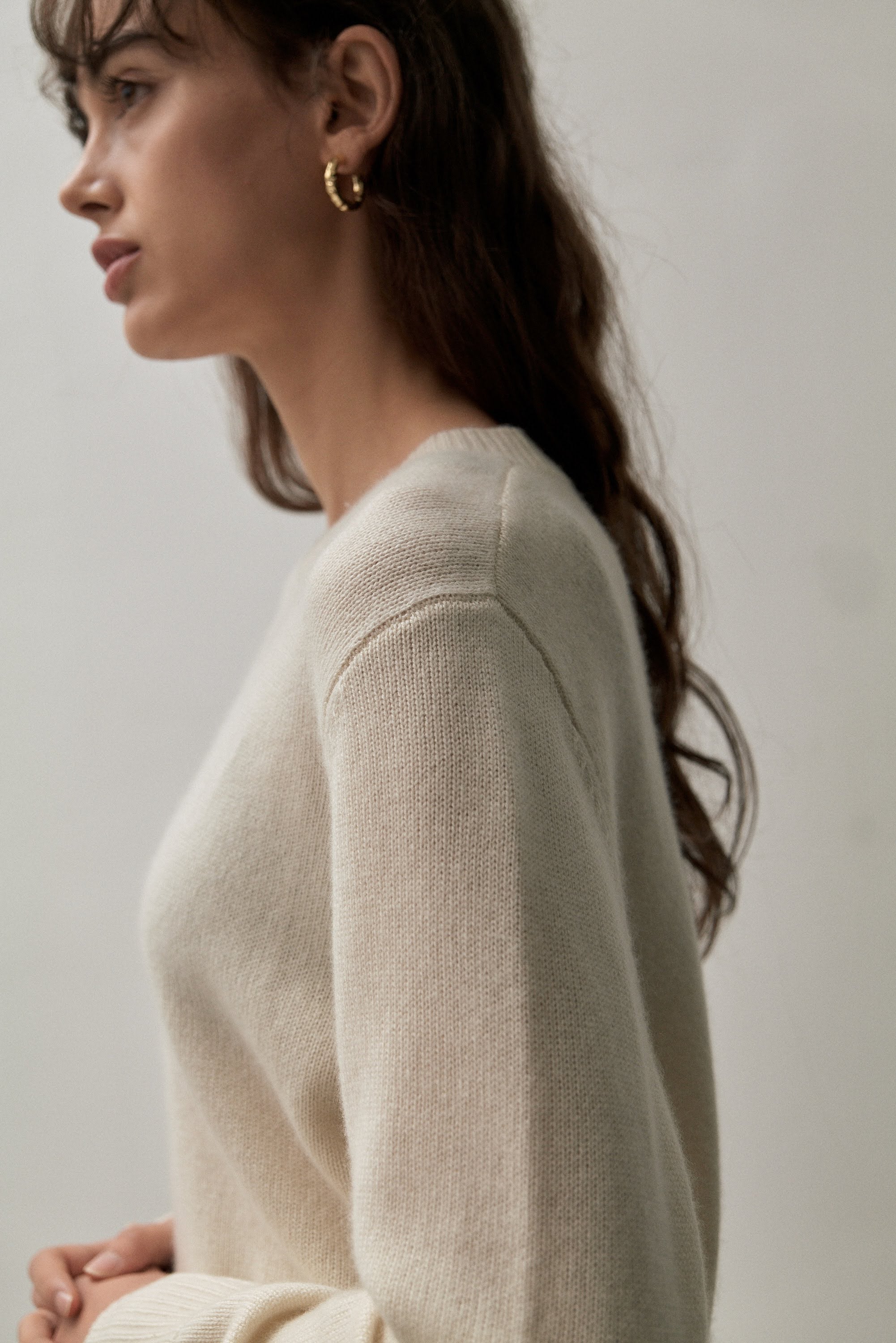 THE FISHERMAN ZIP SWEATER - ECO WHITE – THE CURATED