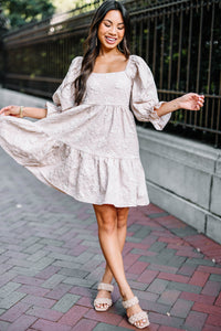 Think It Through Mocha Brown Babydoll Dress – Shop the Mint