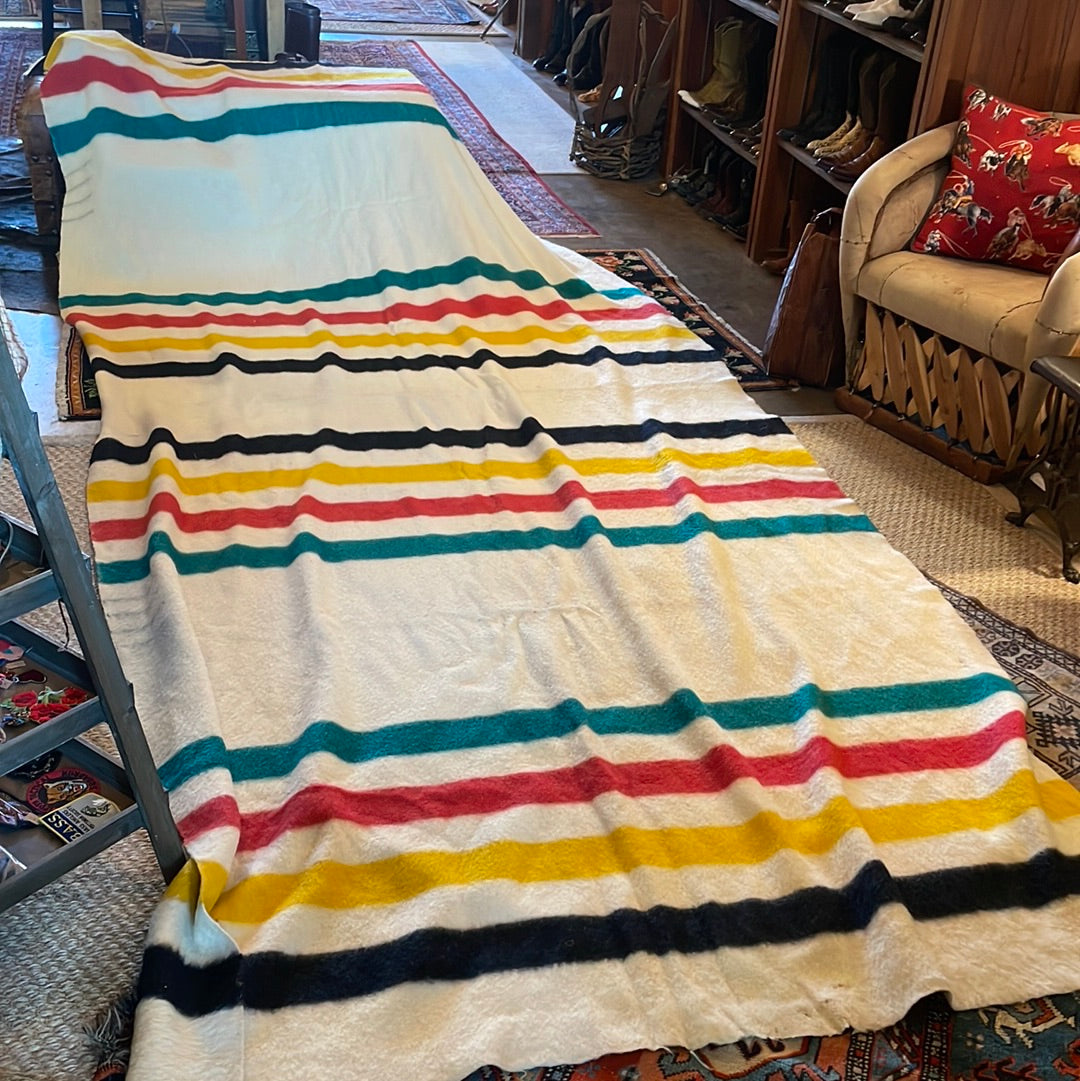 Vintage Hudson Bay 4 Point Wool Blanket XL – The Shop Outpost