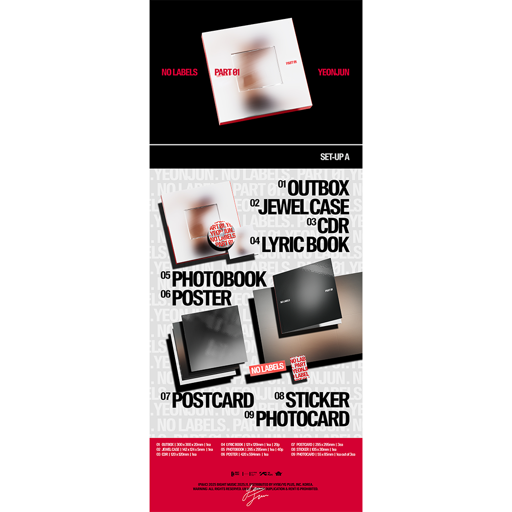 YEONJUN 'NO LABELS: PART 01' (SET-UP A) (Signed) - TXT Official Store