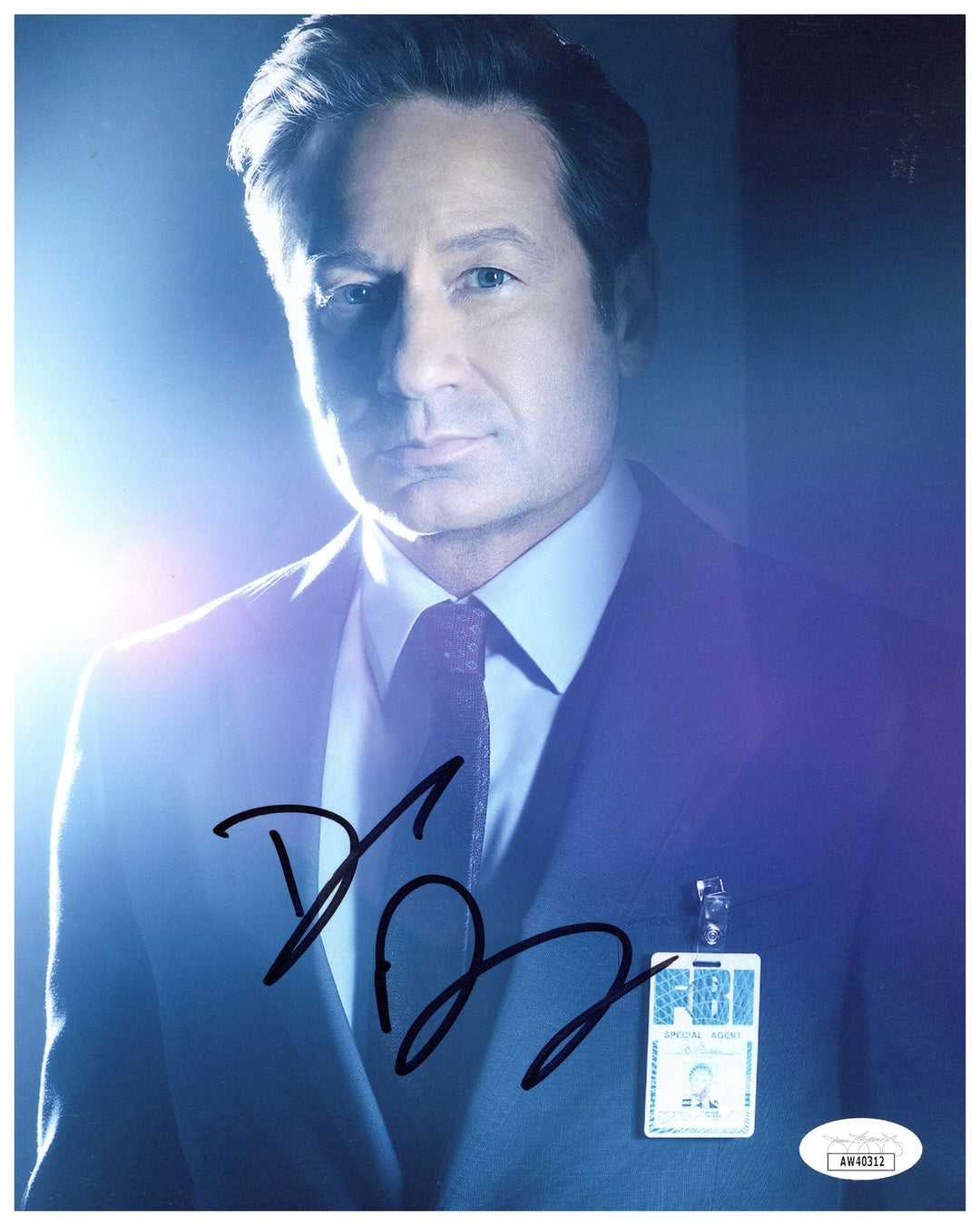 David Duchovny Signed 8x10 Photo X-Files Fox Mulder Autograph JSA