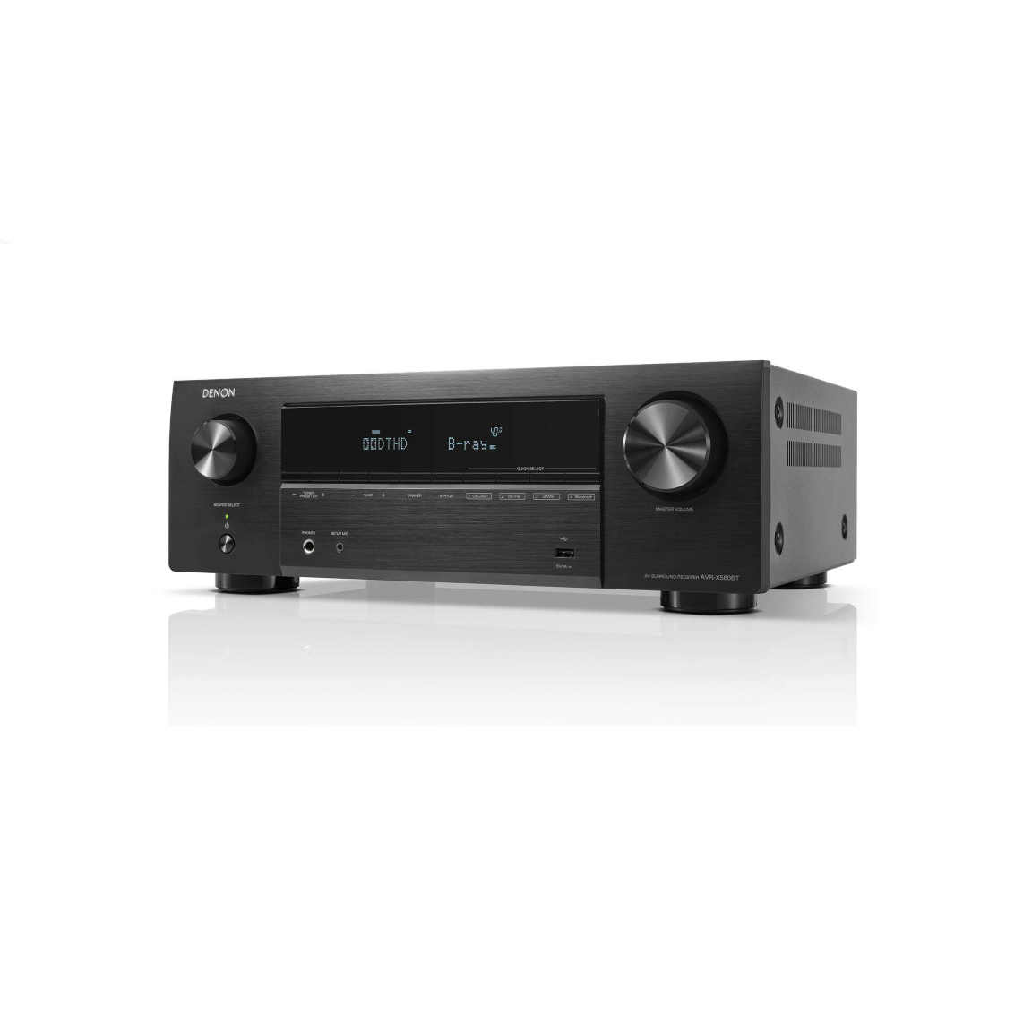 Denon AVR-X580BT 5.2 Channel 8K & 3D Audio Experience AV Receiver