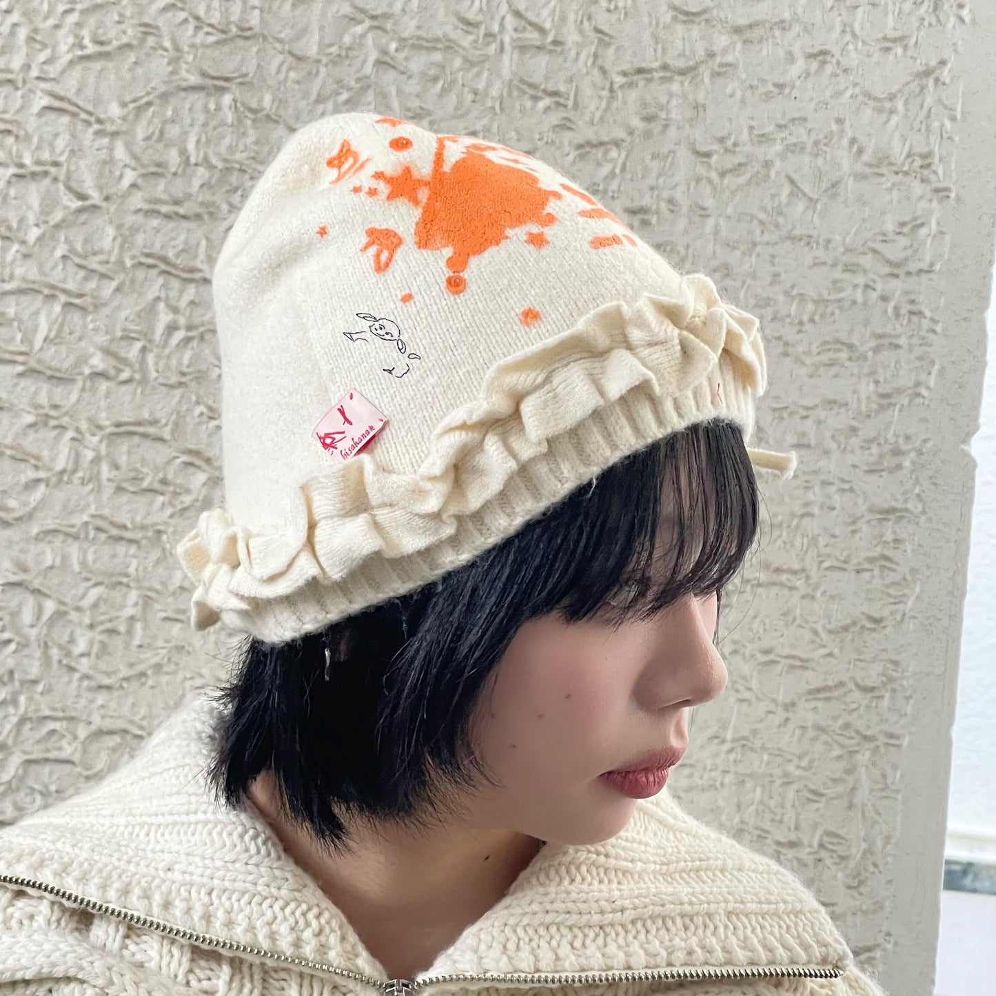 SHEEP SOUVENIR】sheep vs winter knit cap / white / ニットキャップ