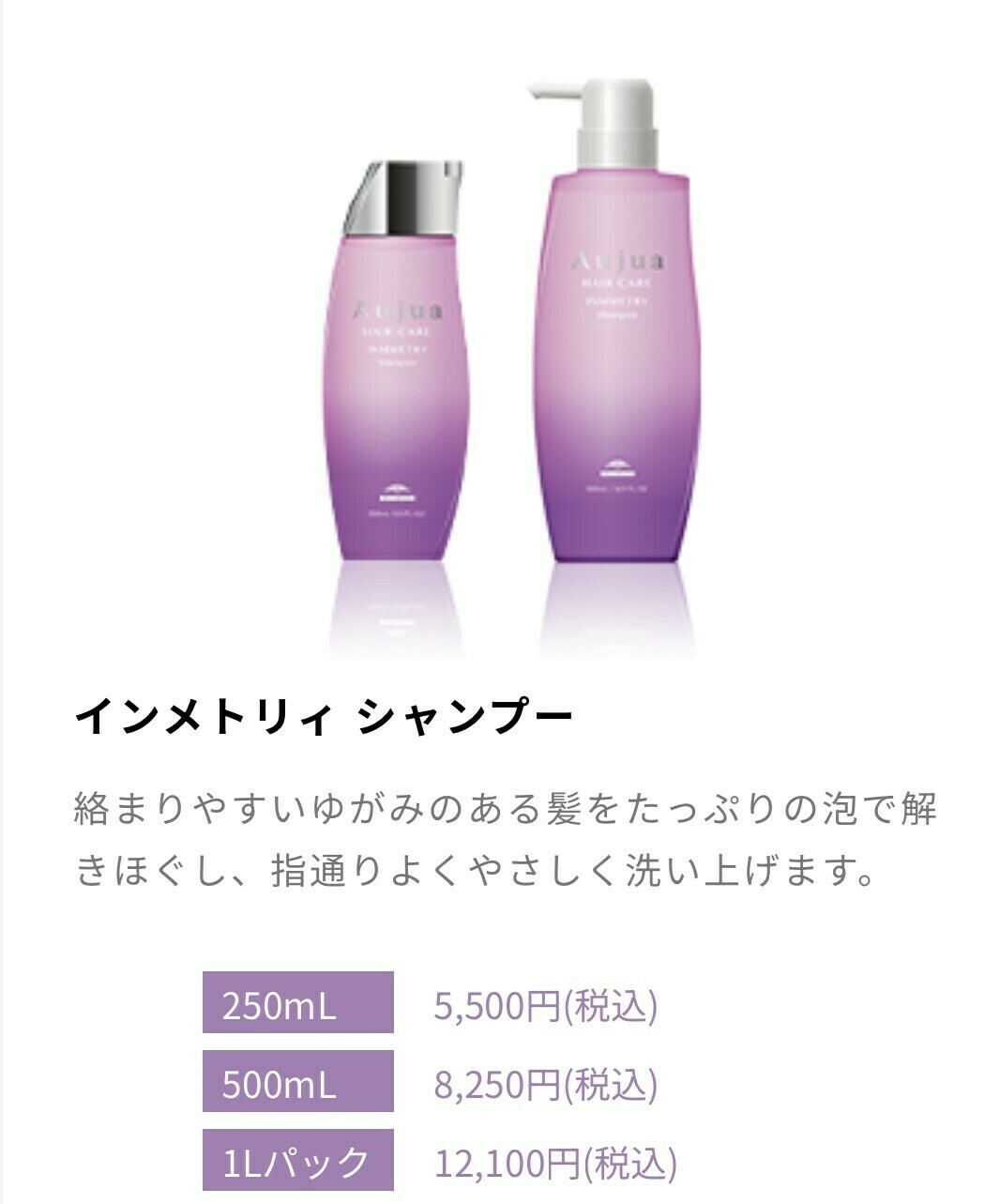 梅雨の広がりるくせ毛を抑える！Aujua INMMETRY（オージュア