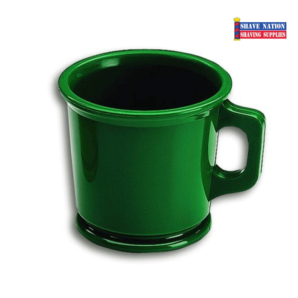 Marvy Unbreakable Green Shaving Lather Mug | Shave Nation Shaving