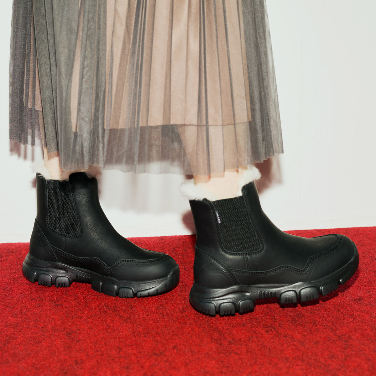 24FW再入荷 [別注] SHAKA サイドゴアブーツ TREK CHELSEA AT FUR