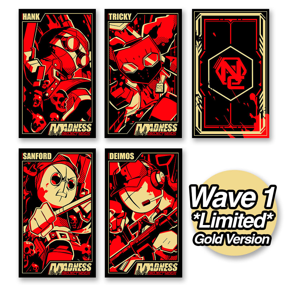 MADNESS: Project Nexus - Metal Card Set Series 1 Wave 1 Gold