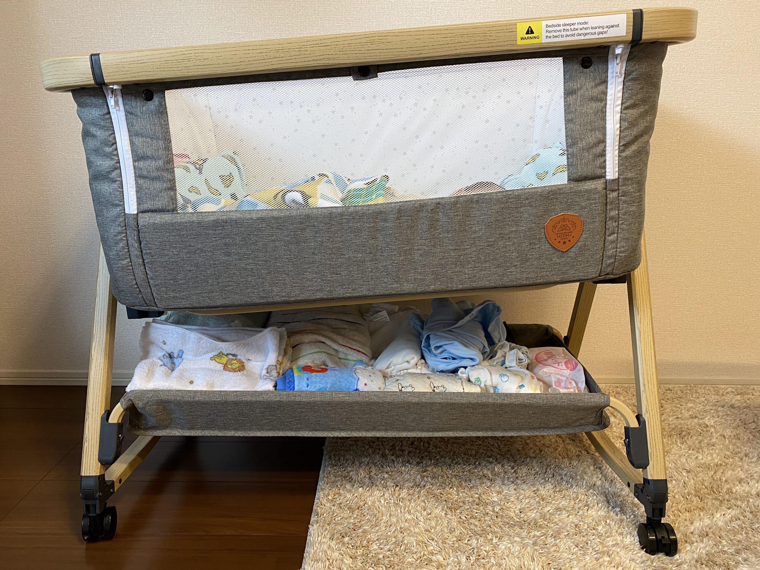 HZDMJベビーベッド】 おしゃれで機能性の高いベビーベッドのレビュー