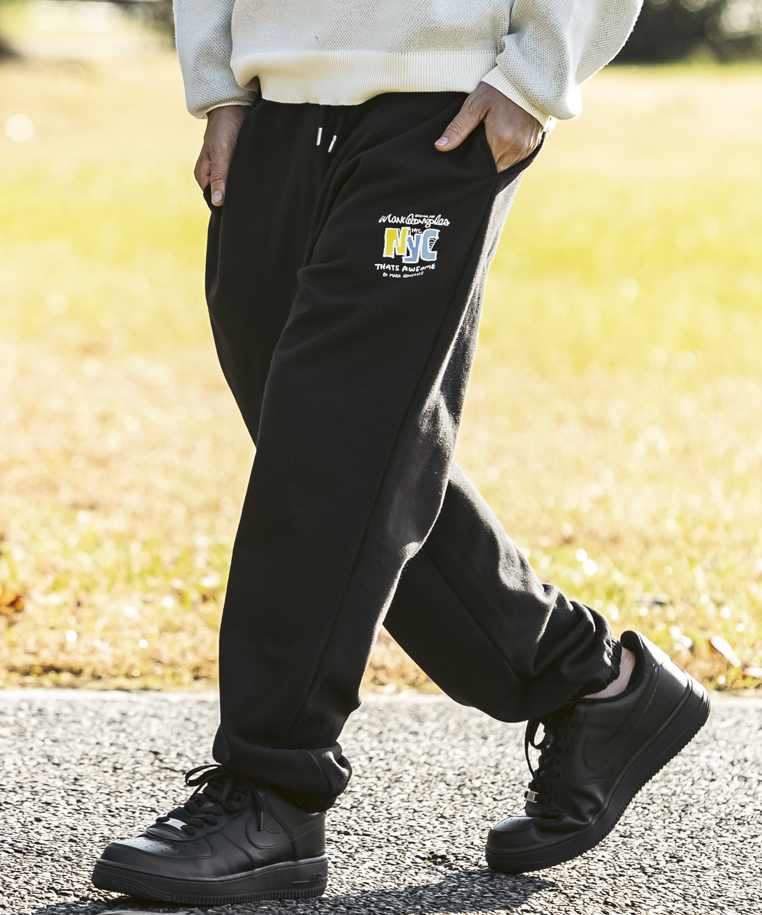 Mark Gonzales(マーク ゴンザレス)プリントスウェットパンツ/4type