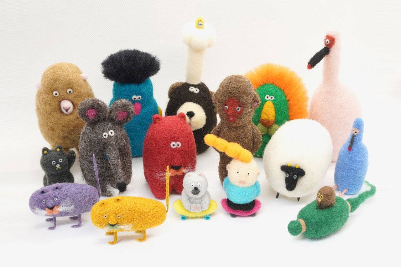 ゆるくてかわいい羊毛フェルトの展示販売会「ともだちのトモダチの