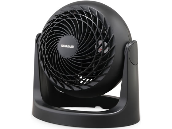 アイリスオーヤマ サーキュレーター 8畳 固定 マカロン型 黒 PCF