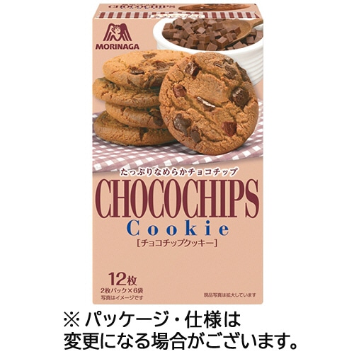 森永製菓 チョコチップクッキー (2枚×6袋) 1箱 ※軽（ご注文単位1箱