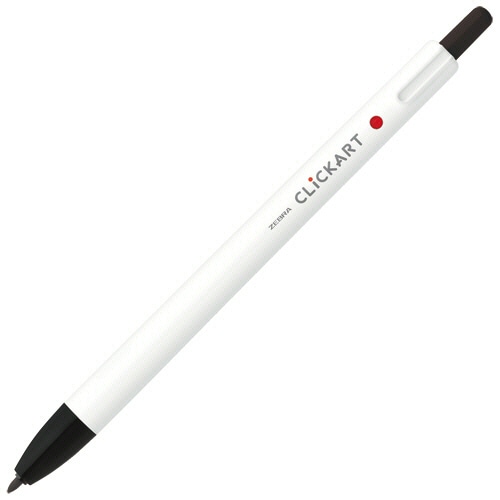 ゼブラ ノック式水性カラーペン クリッカート 黒 WYSS22-BK 1セット
