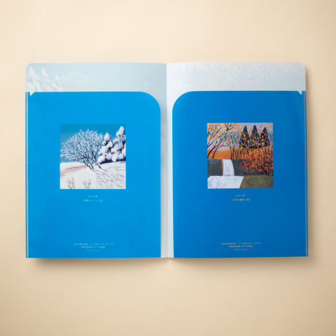 谷内六郎『週刊新潮』 四季の表紙絵 B5ダブルクリアファイル<雪野の