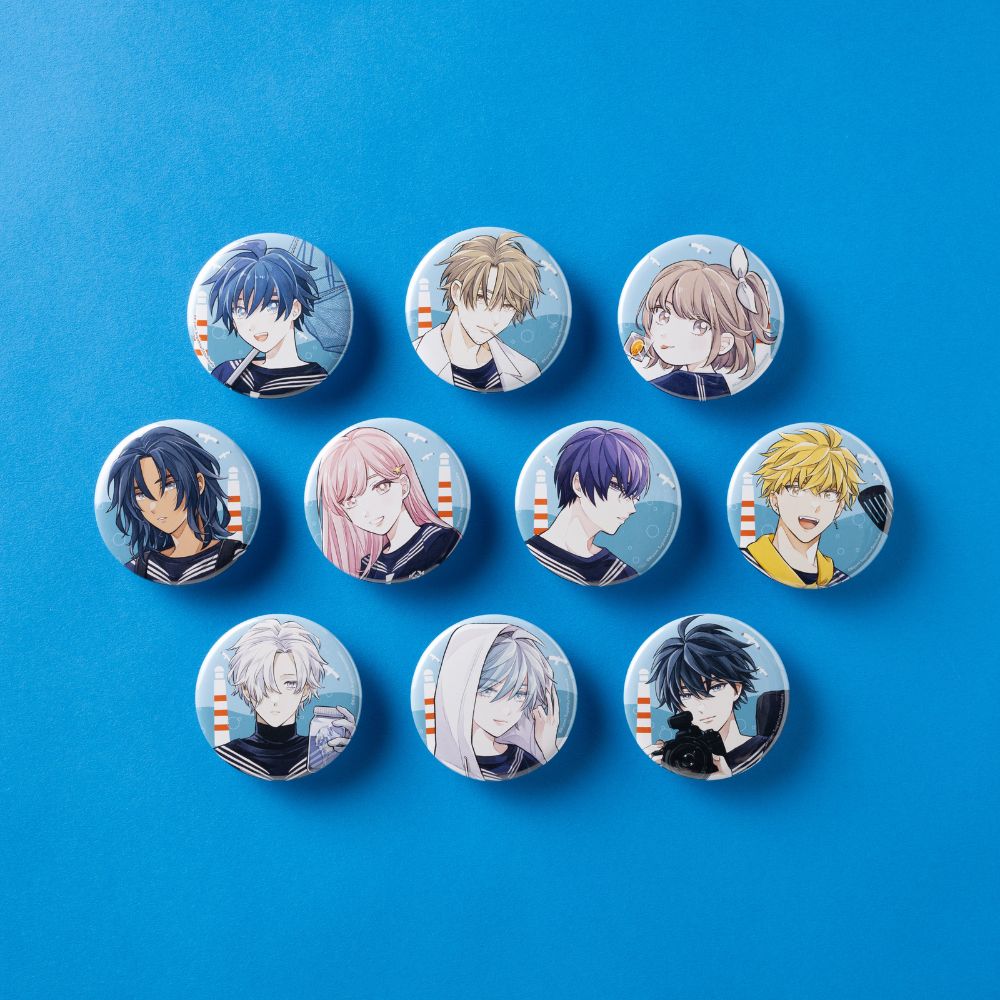 幼魚水族館コラボ『マグメル深海水族館』缶バッジ（大瀬崎湊人