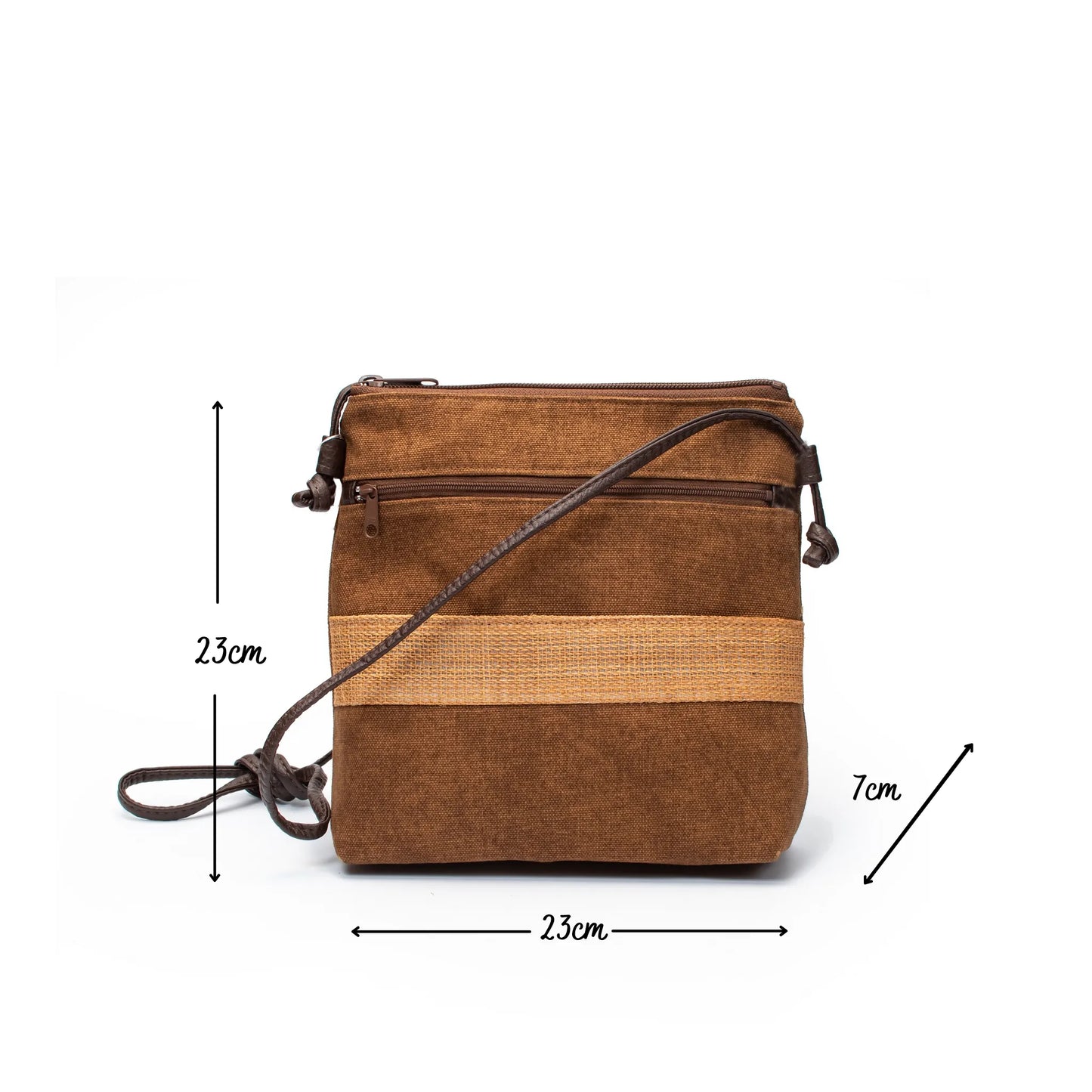 しな布×柿渋サコッシュ – しな織創芸石田