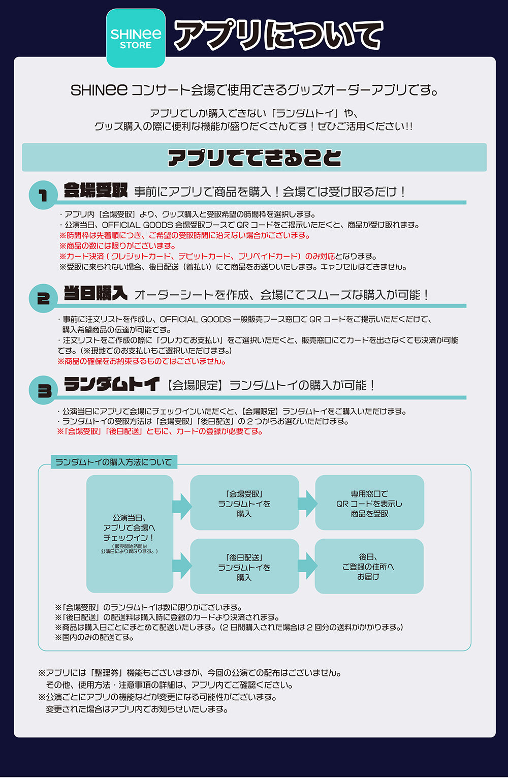 SHINee WORLD VI [PERFECT ILLUMINATION]」のグッズ販売及び「SHINee