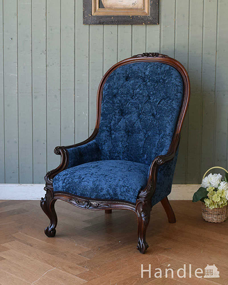 アンティーク】ソファ イギリス フランス サロンチェア 椅子