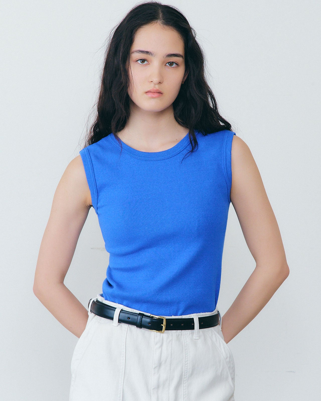 CIRCULAR RIB SLEEVELESS – Shinzone