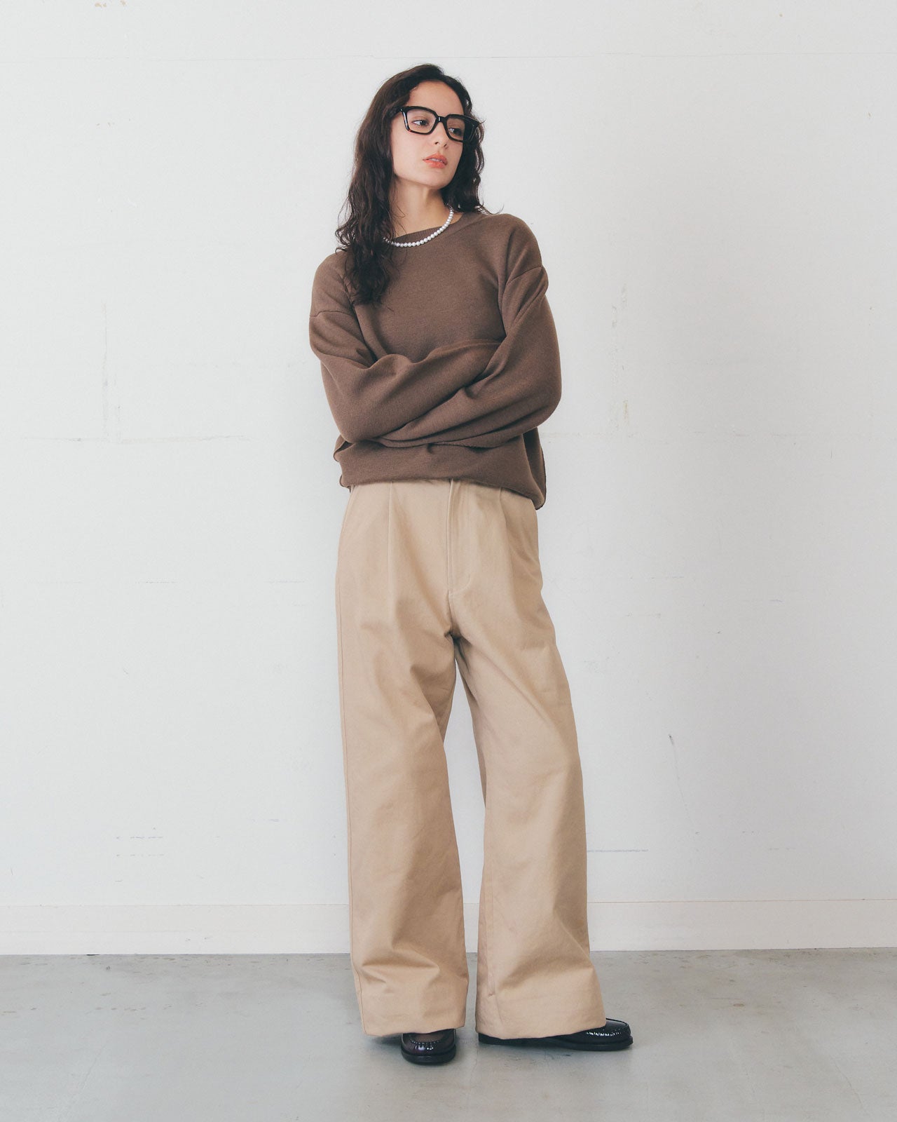 COTTON TWILL WIDE PANTS – Shinzone