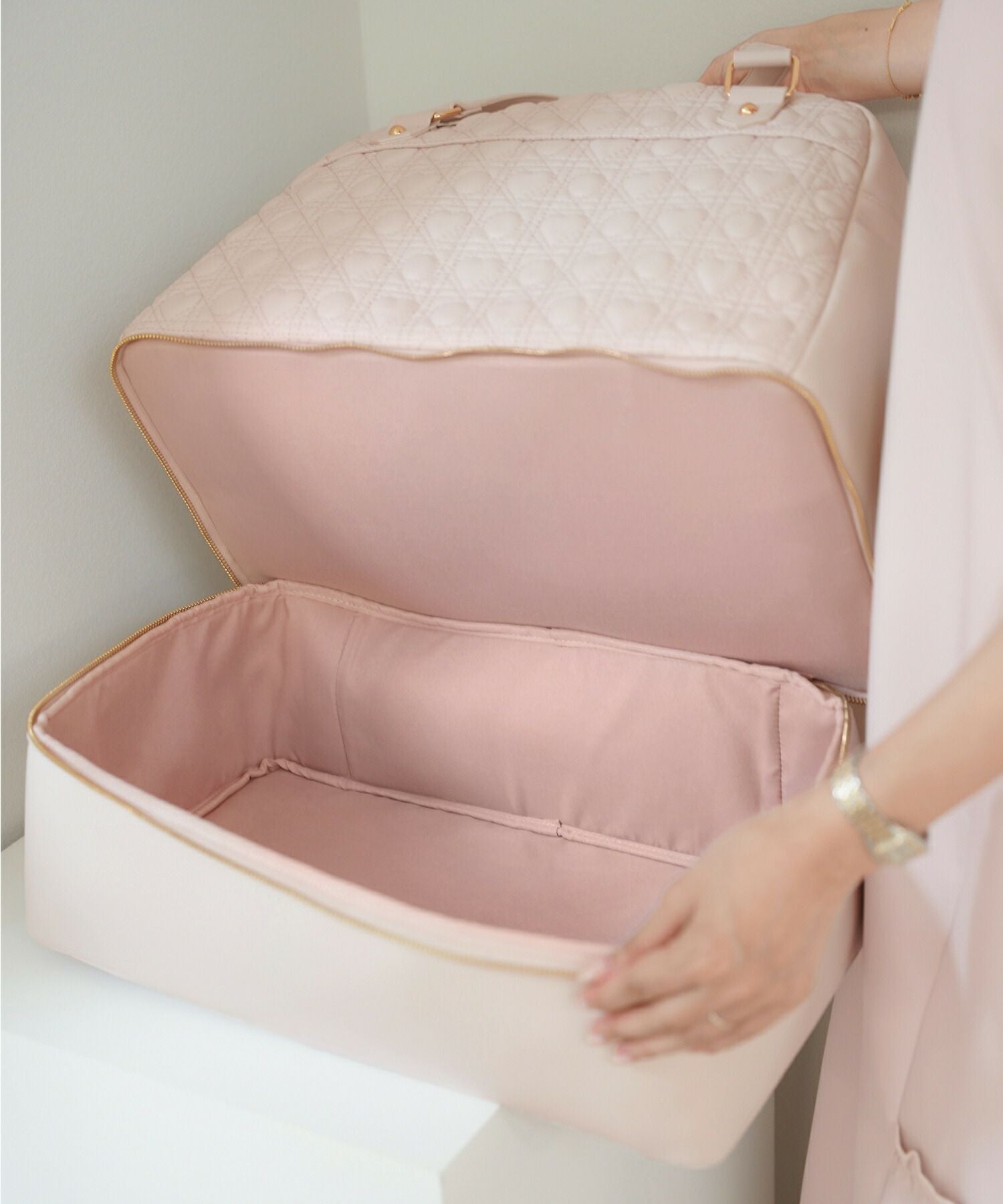 オリジナル ハートキルティング ボストン バッグ le reve vaniller 全2