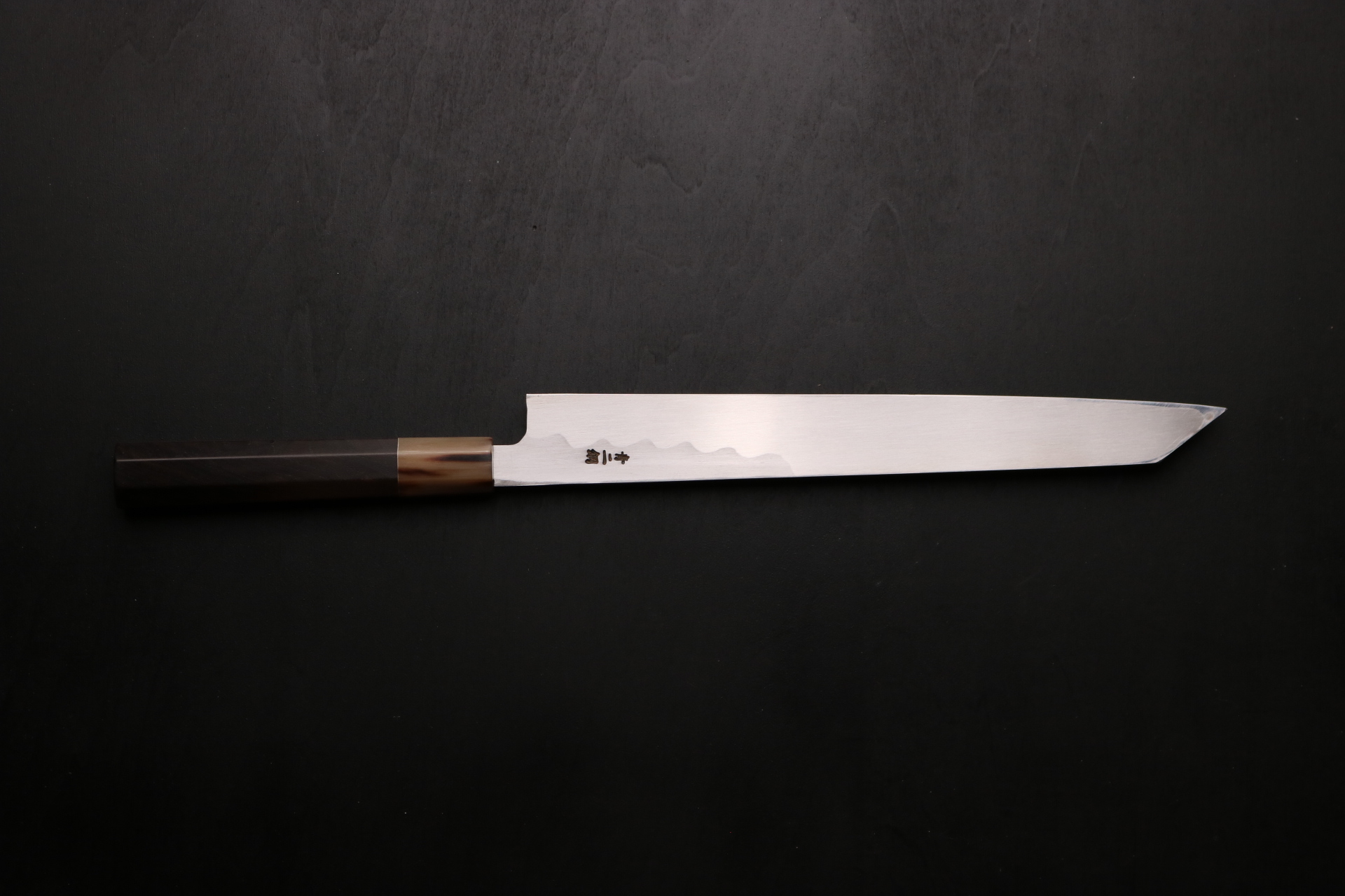 堺打刃物 紋鍛錬 青鋼 柳刃 9寸 270mm 包丁 和包丁 研ぎ済 水牛朴柄 堺