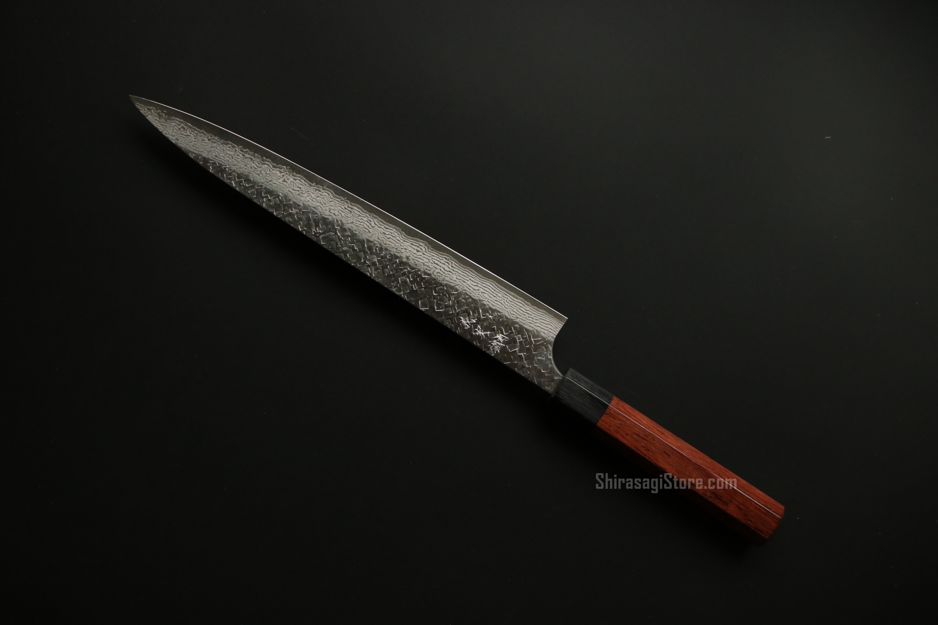 加藤義実 筋引 スライサー VG10鋼 槌目ダマスカス 270mm