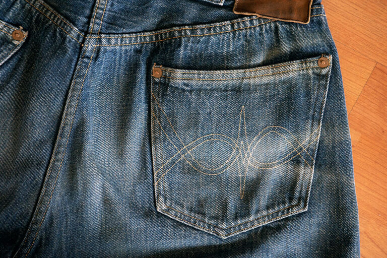 ウエアハウス「デッドストックブルー」1001XXの色落ち/経年変化